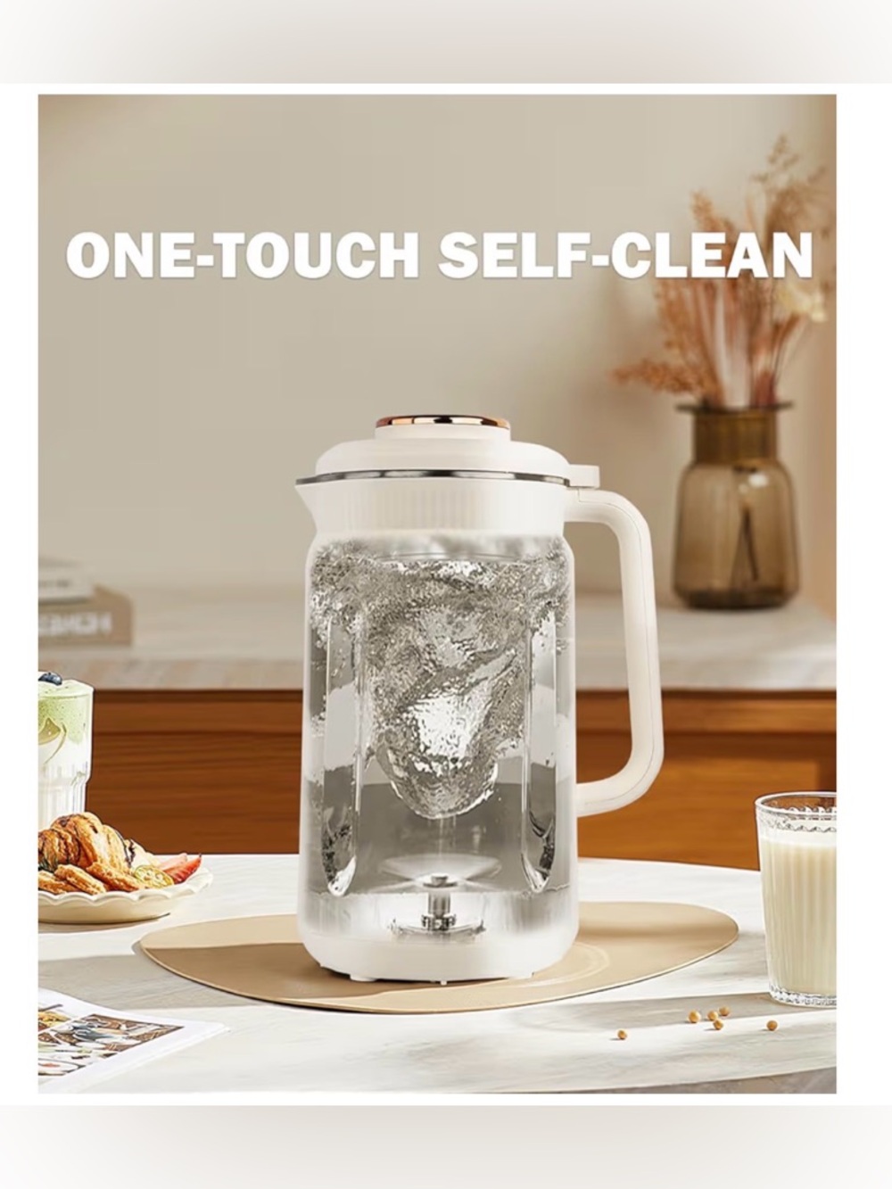 IntreLife Electric 34 oz Nut Milk Maker Machine, 8 in 1 - Picture 8 of 11